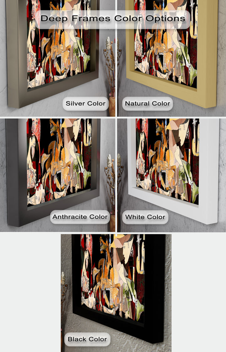 Fragmented Reflection – Abstract Portrait Picasso Oil Painting