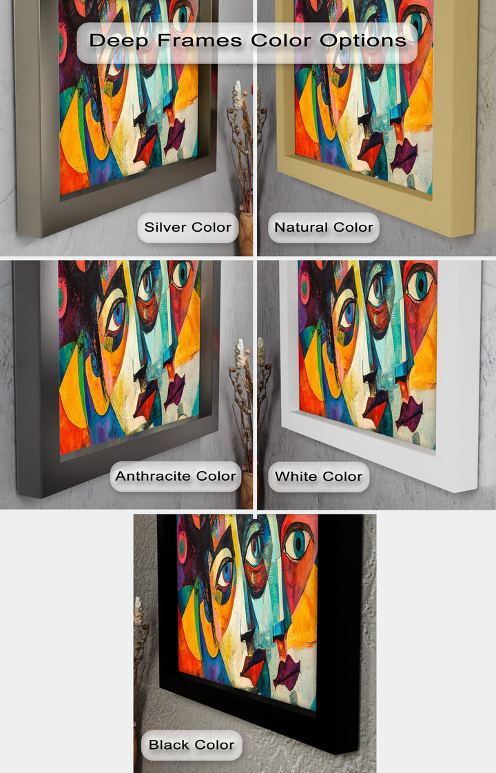 Fragmented Reflections – Abstract Oil Painting
