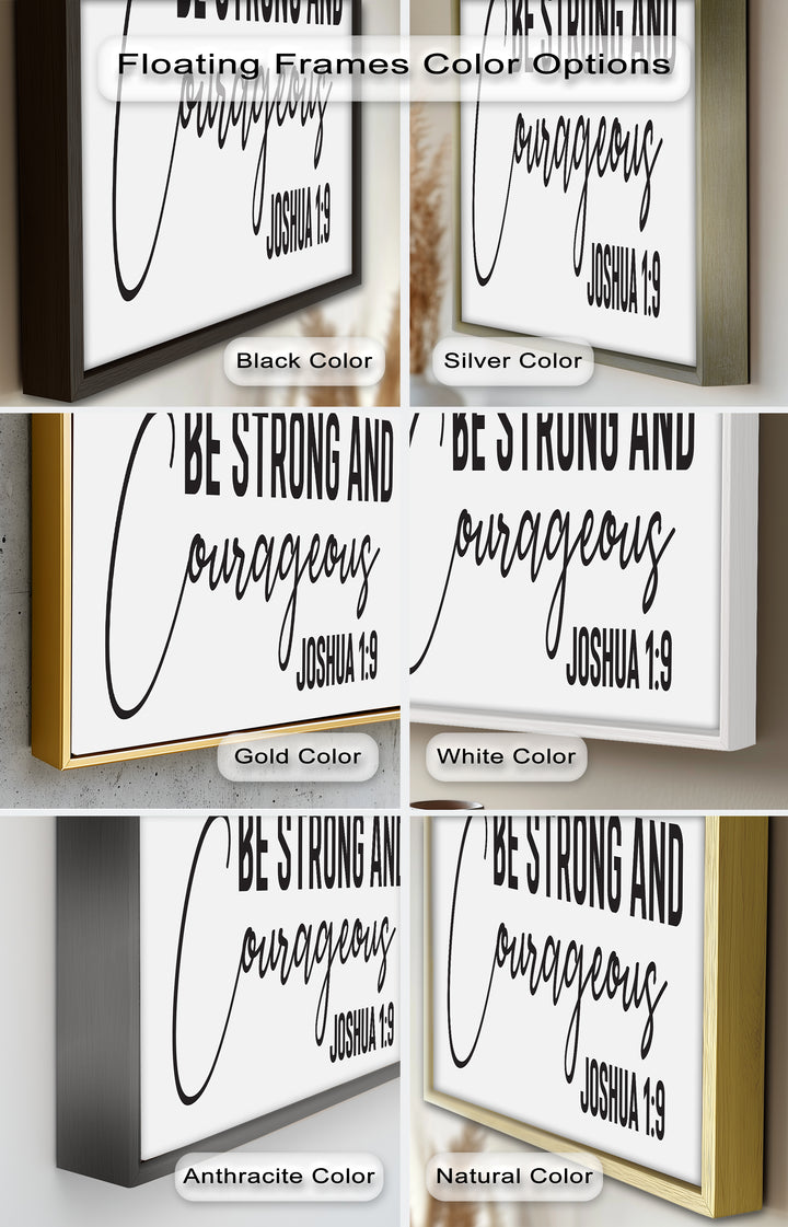 Be Strong and Courageous – Joshua 1:9 Bible Oil Painting