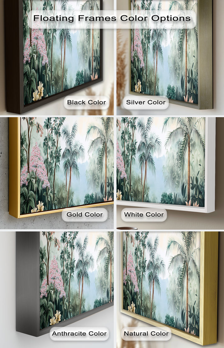 Jungle View – Tropical Floral Oil Painting
