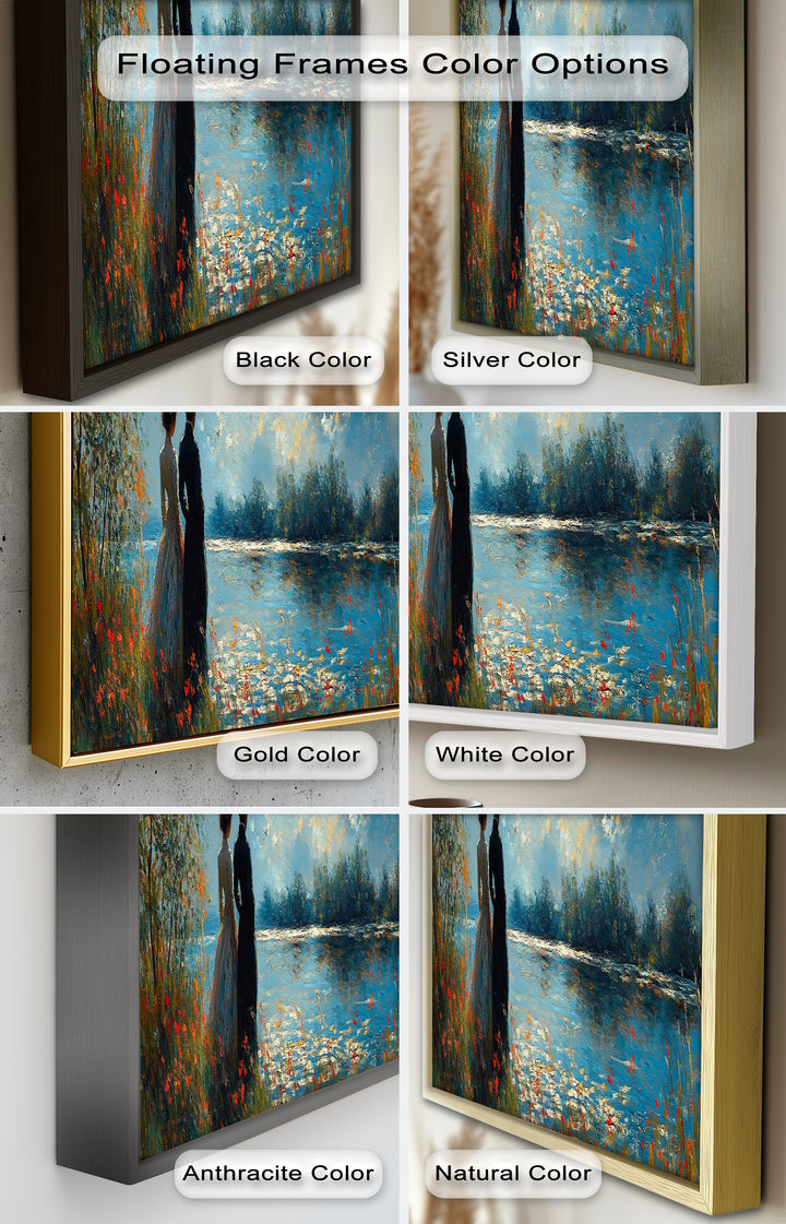 Romantic Riverside - Impressionist Oil Painting