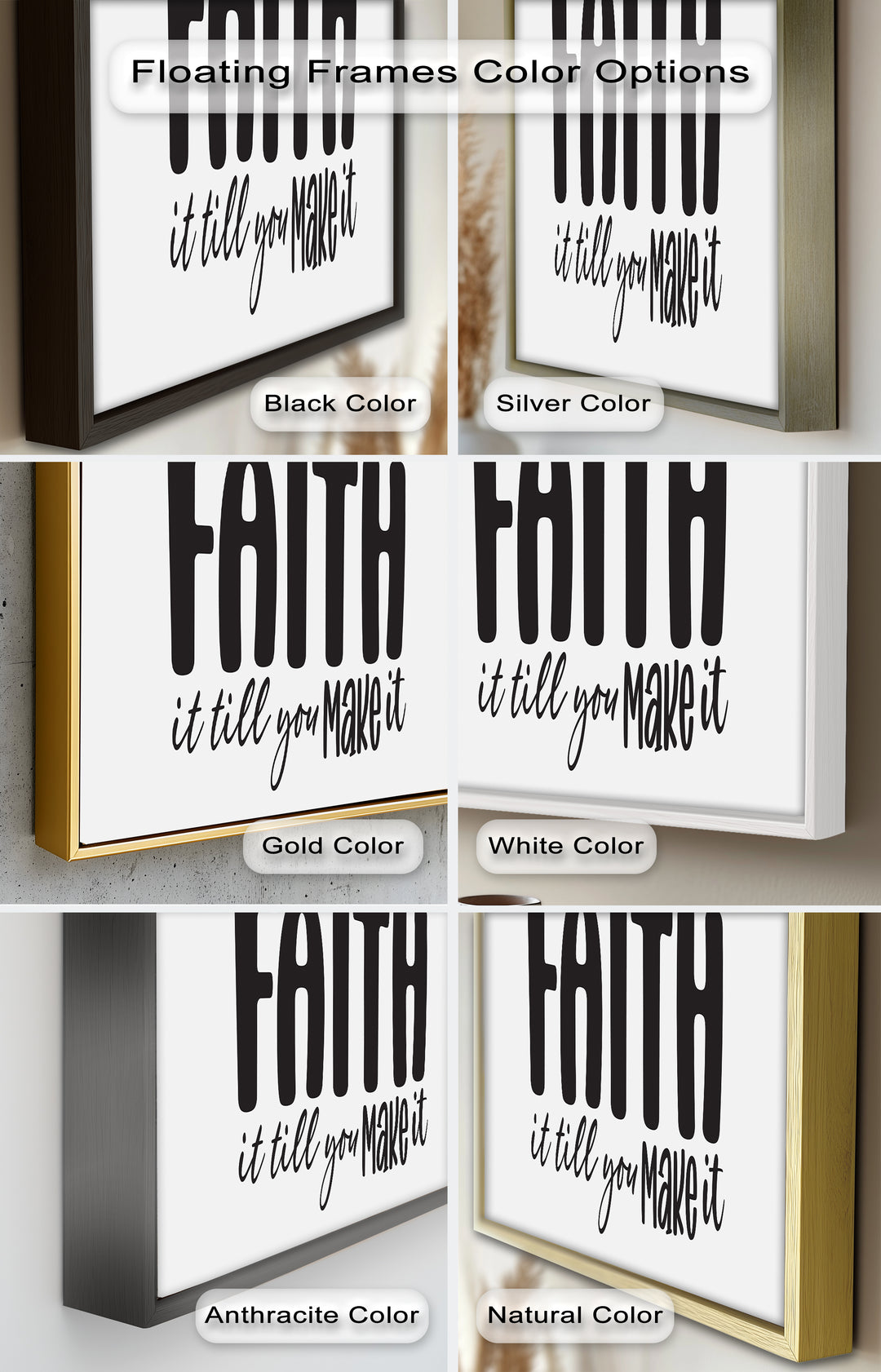 Faith It Till You Make It – Christian Oil Painting