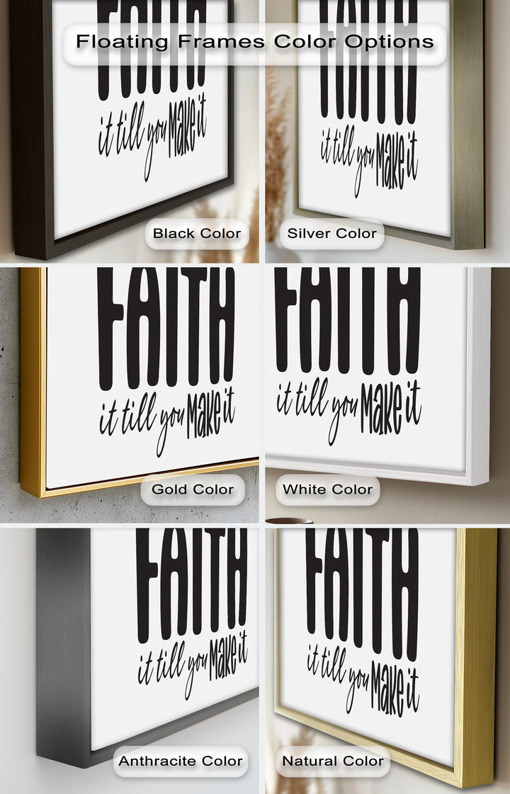 Faith It Till You Make It – Christian Oil Painting