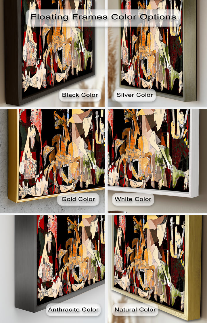 Fragmented Reflection – Abstract Portrait Picasso Oil Painting