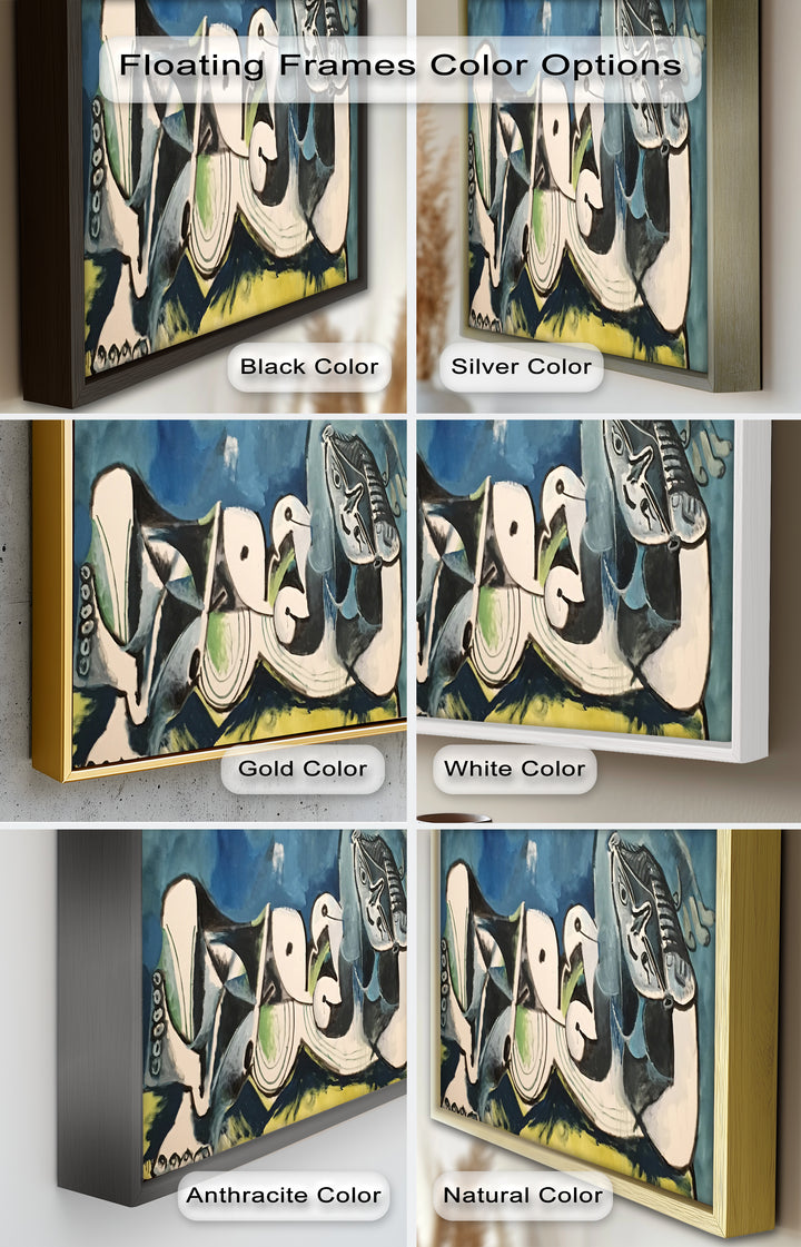 Resting in Abstraction – Reclining Figure Picasso Oil Painting