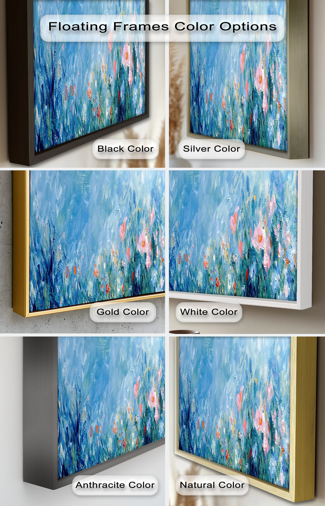 Abstract Floral - Impressionist Oil Painting