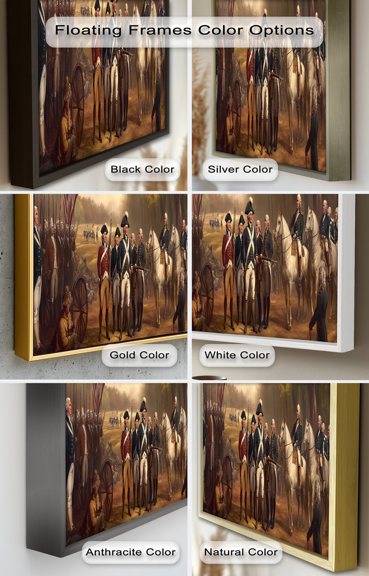 Revolutionary March – American Army Oil Painting