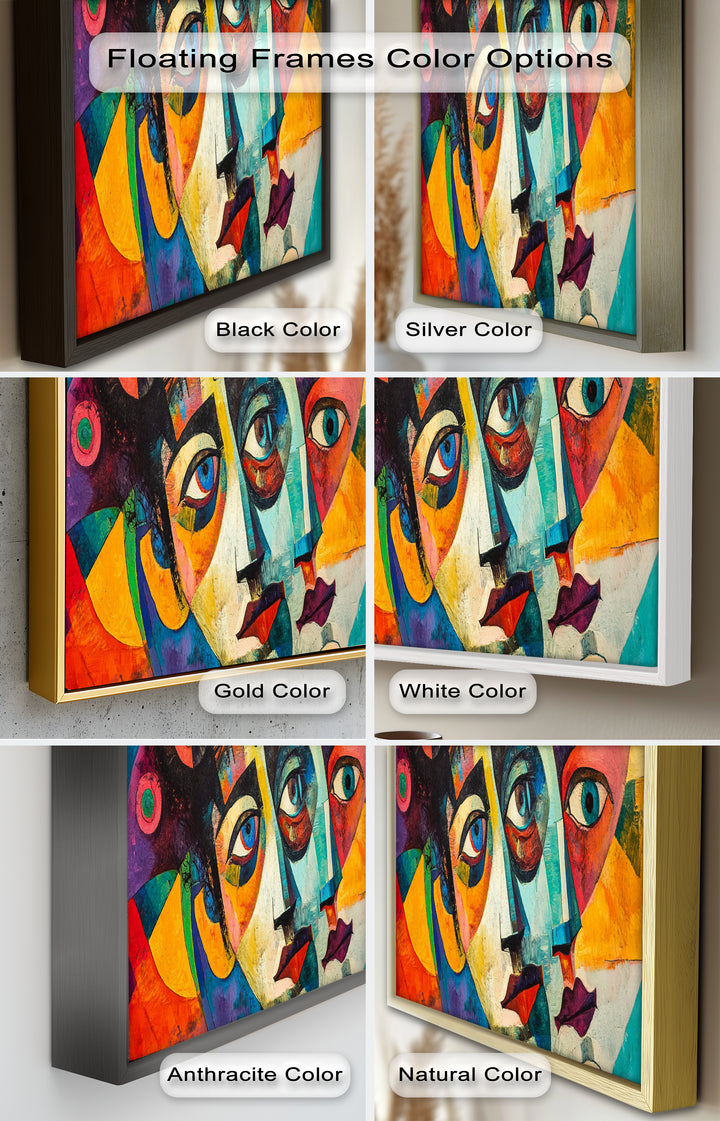 Fragmented Reflections – Abstract Oil Painting