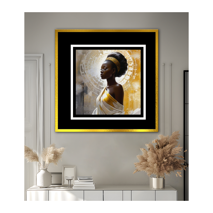 Framed Custom Square Glass Wall Art