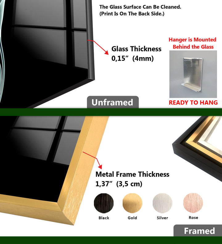 Elegante Calla-Lilien-Wandkunst – Minimalistisches florales Glasdekor