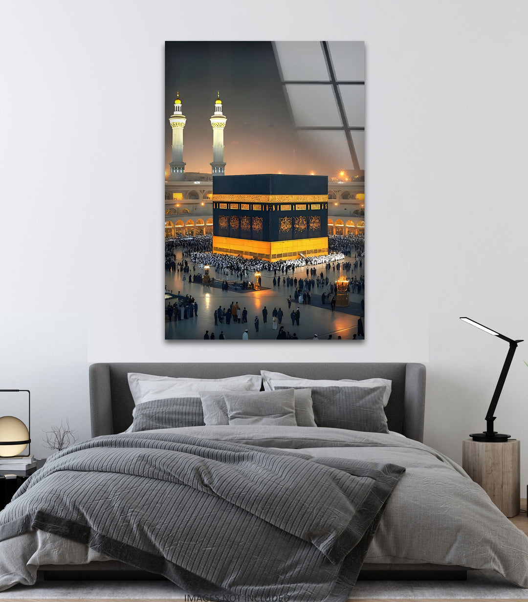 Sacred Serenity – Kaaba Mecca Islamic Glass Wall Art