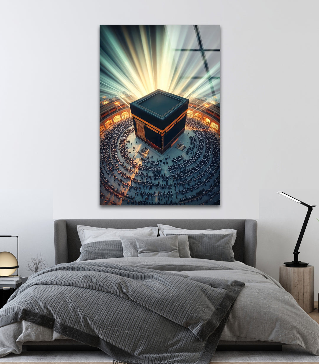 Divine Light – Kaaba Mecca Islamic Glass Wall Art