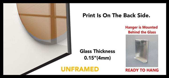 2-teiliges Wandbild aus schwarz-weißem Glas