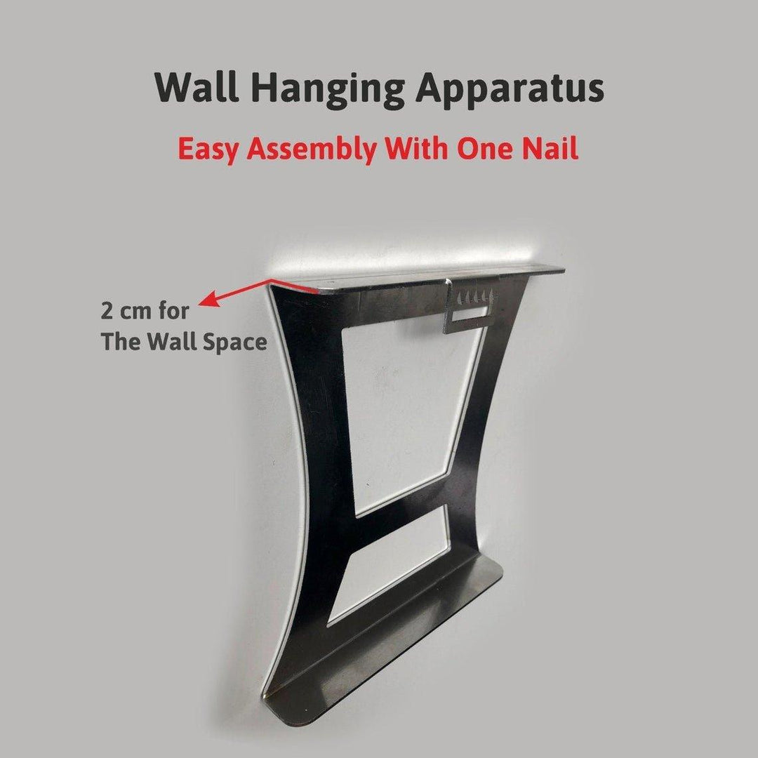 2-teiliges Halbkreis-Wandbild aus Glas, abstrakt, sechseckig
