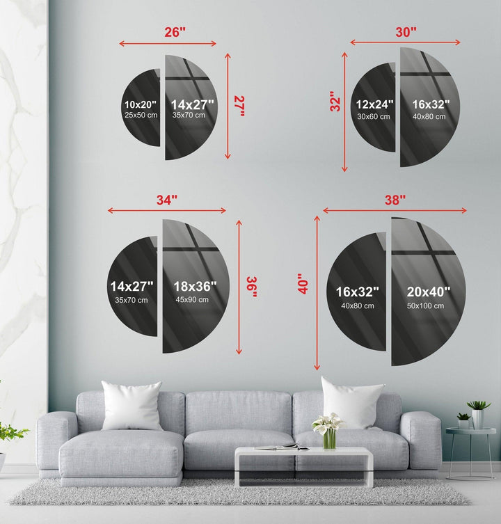 2-teiliges abstraktes Wandbild aus Glas in Weiß und Blau