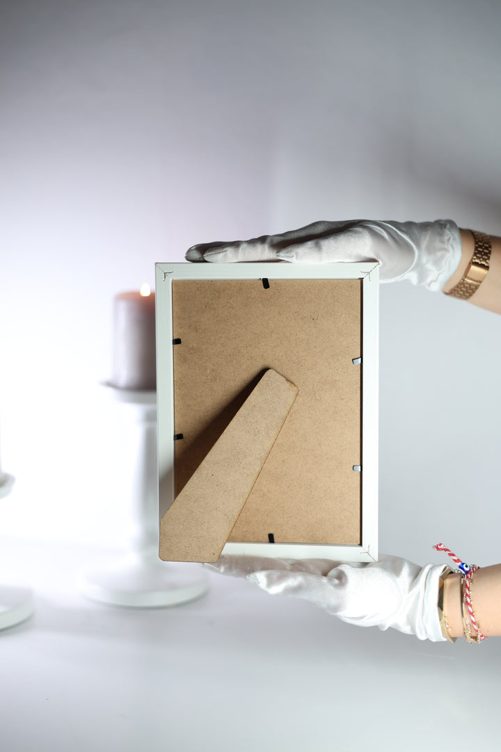 Gerahmter individueller Fotodruck aus Naturholz
