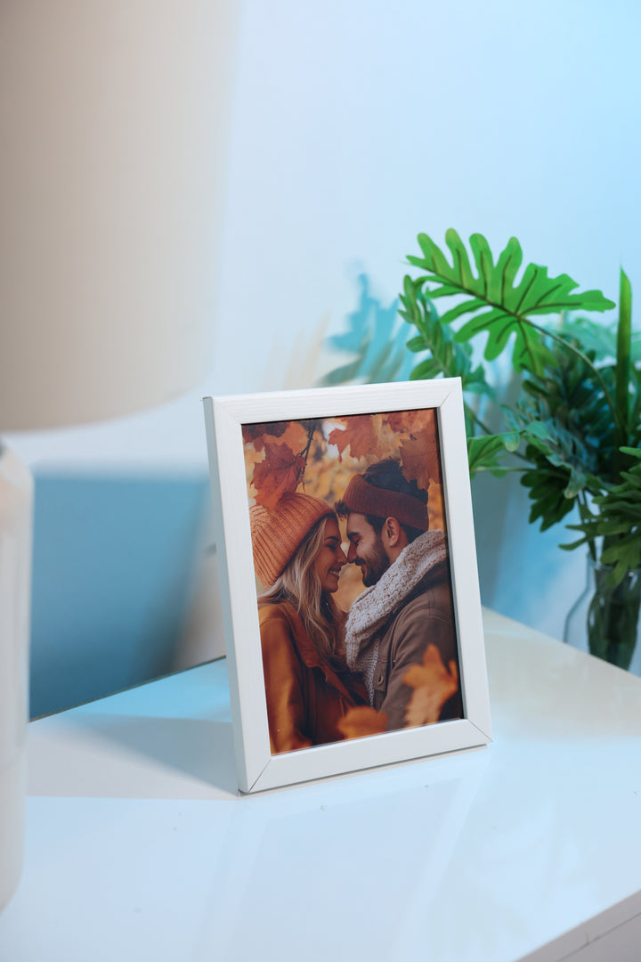 Gerahmter individueller Fotodruck aus Naturholz