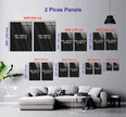 5 Piece Silver Abstract Tempered Glass Wall Art
