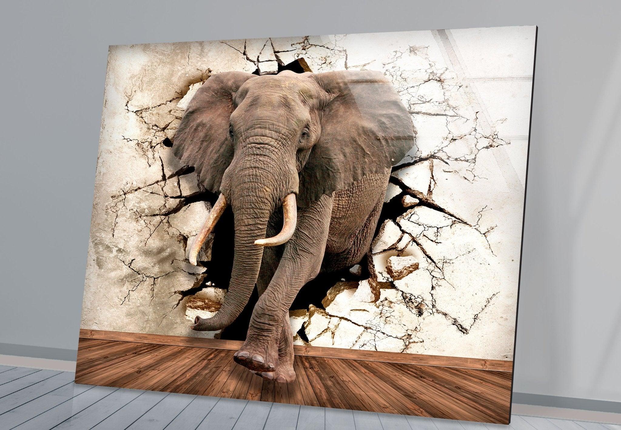 3D Elephant Wild Wall Art – Bold Safari Decor – MyPhotoStation