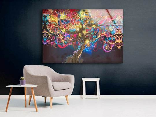 3D Stunning Abstract Art Glass Wall Art - MyPhotoStation