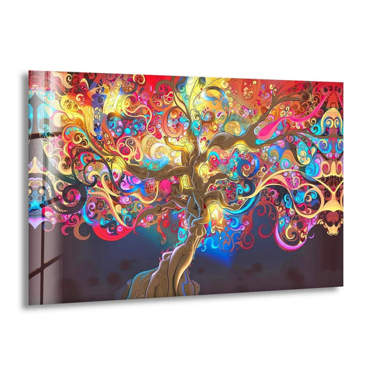 3D Stunning Abstract Art Glass Wall Art - MyPhotoStation