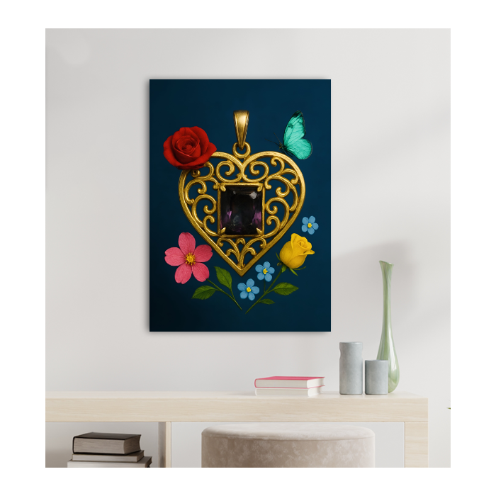 Custom Vertical Rectangular Glass Wall Art