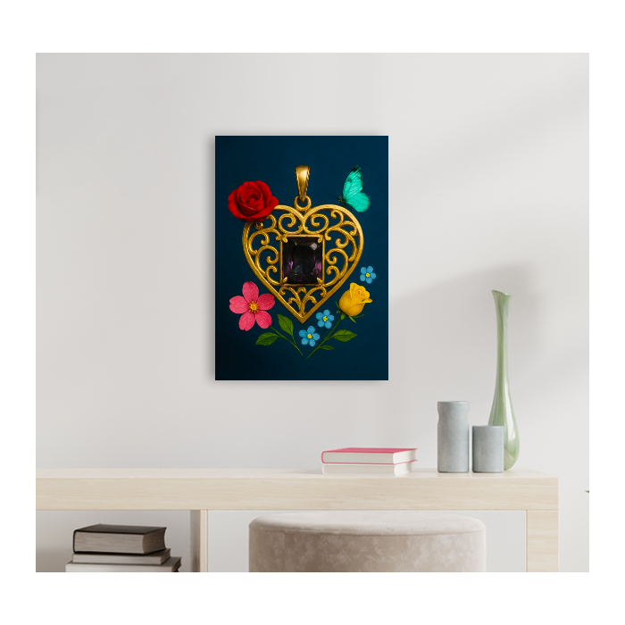 Custom Vertical Rectangular Glass Wall Art