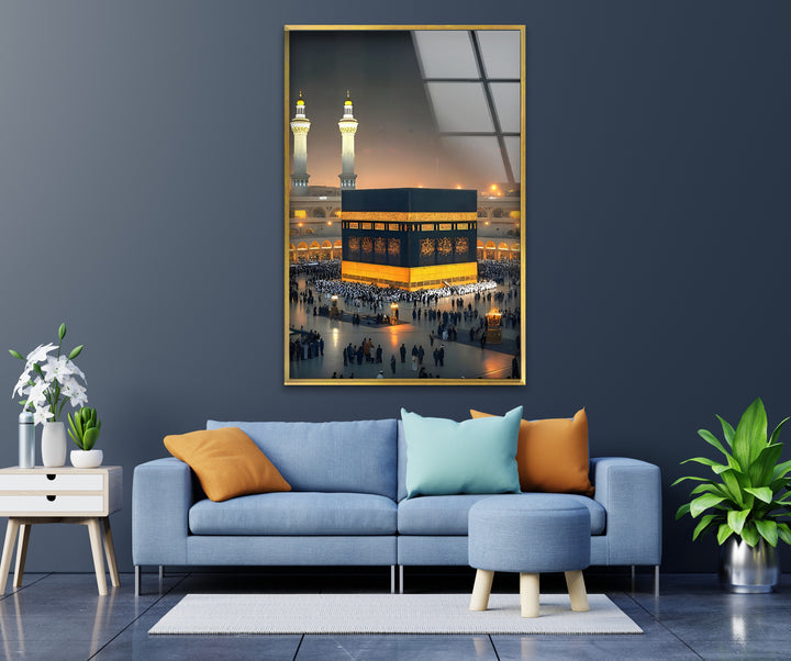 Sacred Mecca Kaaba artwork for Muslim home interiors