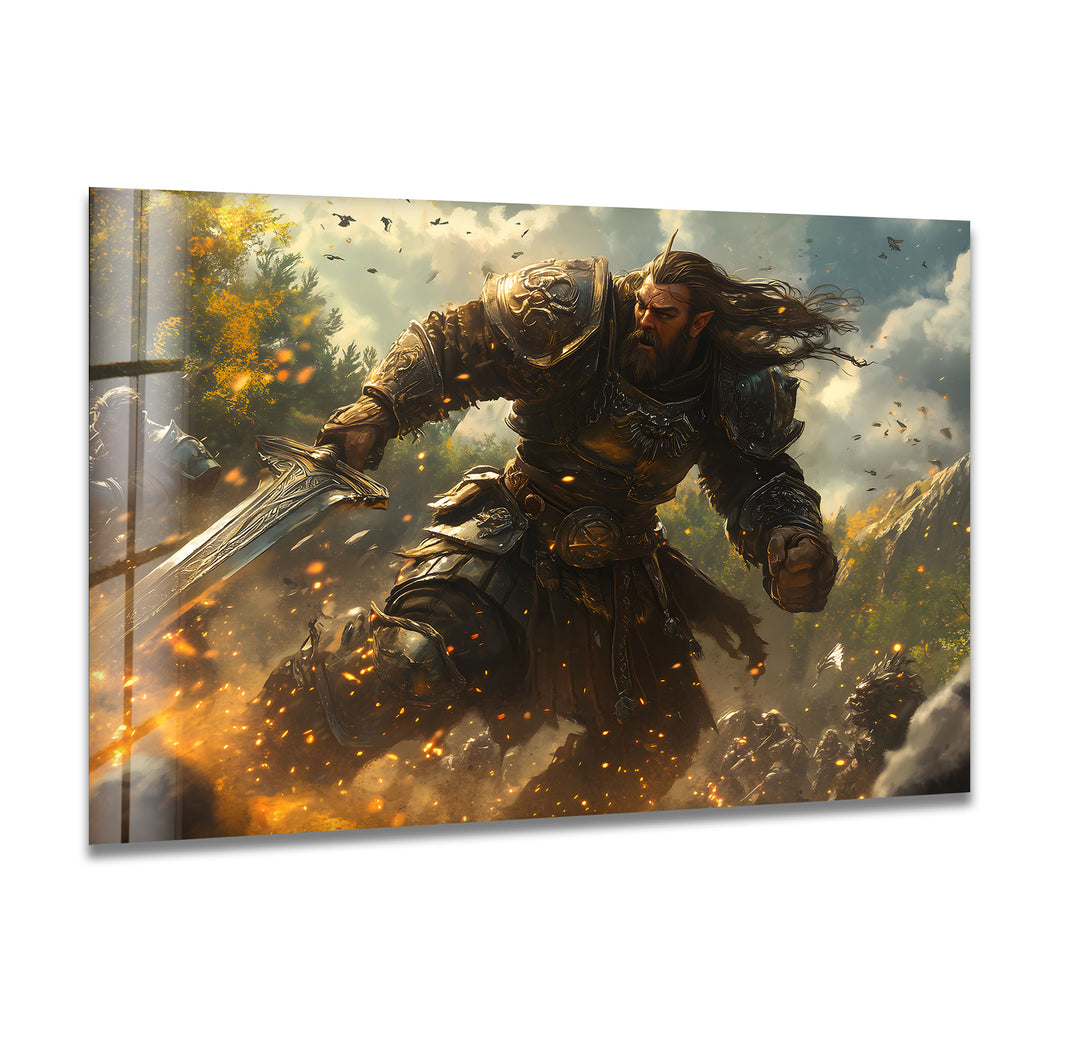 Eye-catching gamer wall decor showcasing intricate gaming art and stunning video game landscapes

