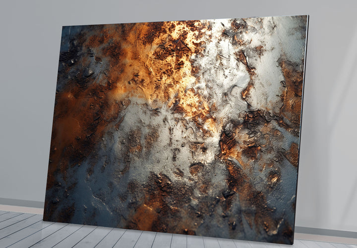 Industrial Rust Texture Wall Art – Modern Abstract Metal Decor