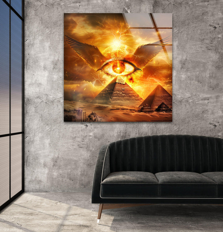 Odin von Asgard – Wandbild aus Glas