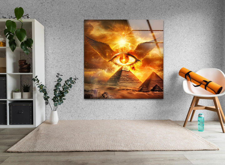 Odin von Asgard – Wandbild aus Glas