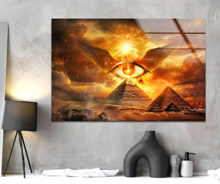 Odin von Asgard – Wandbild aus Glas