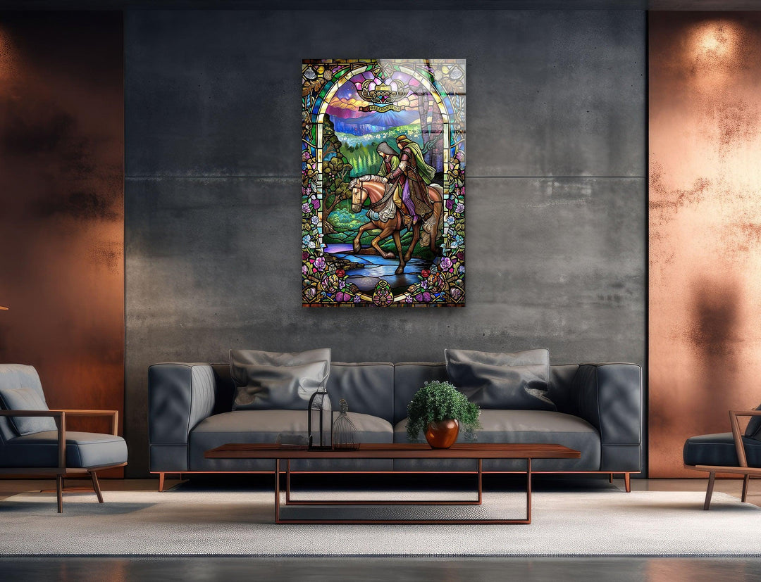 Knight in Shining Armor Glass Wall Art