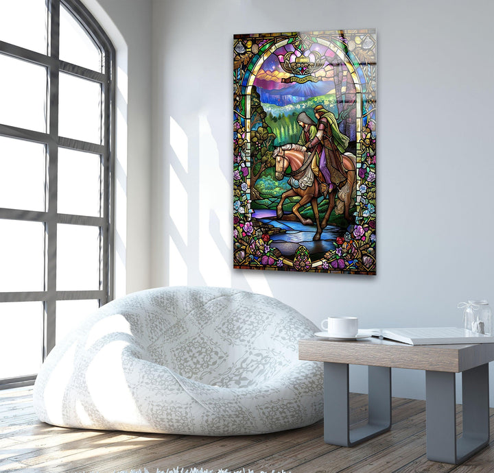Knight in Shining Armor Glass Wall Art