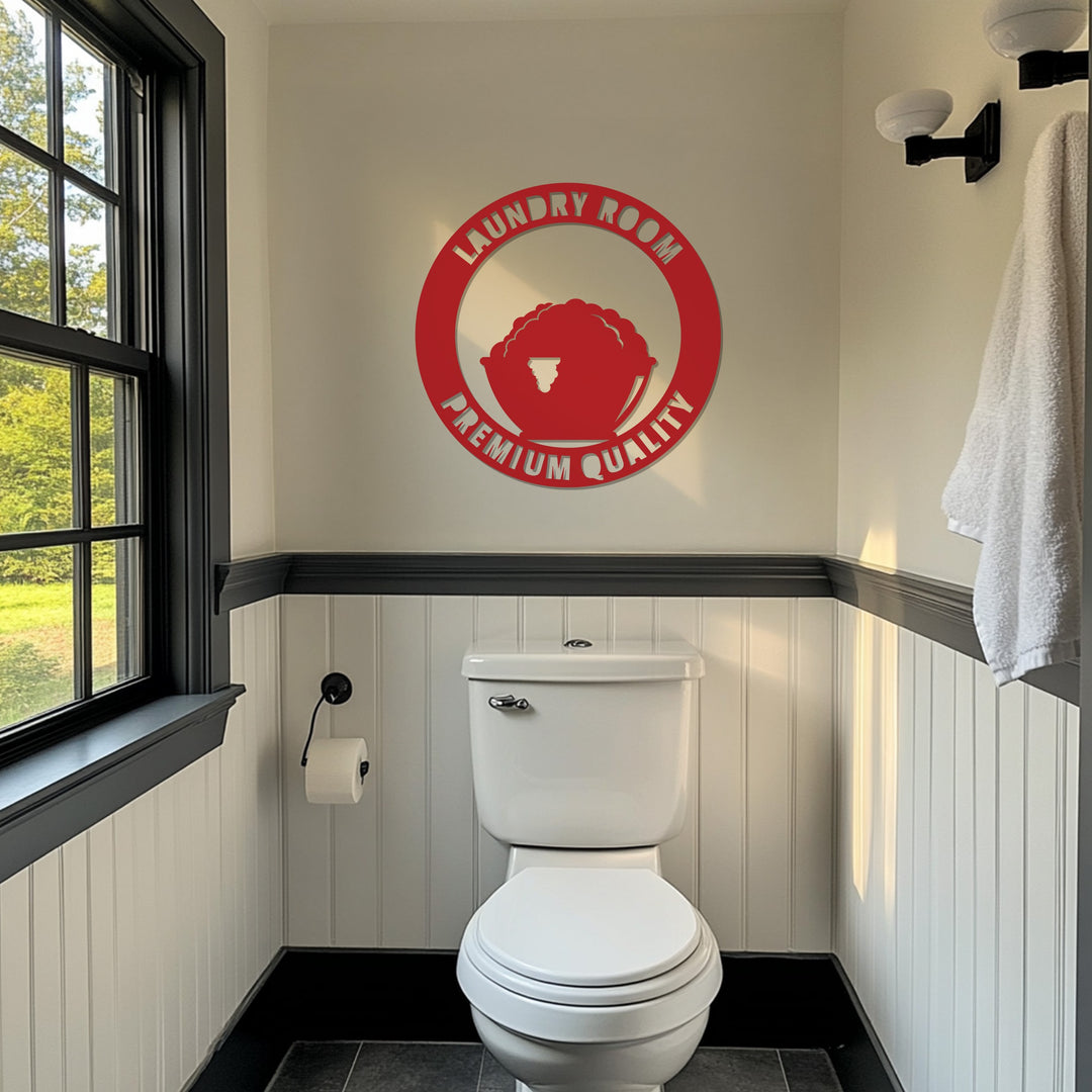 Laundry Room Premium Quality – Modern Metal Wall Art Sign