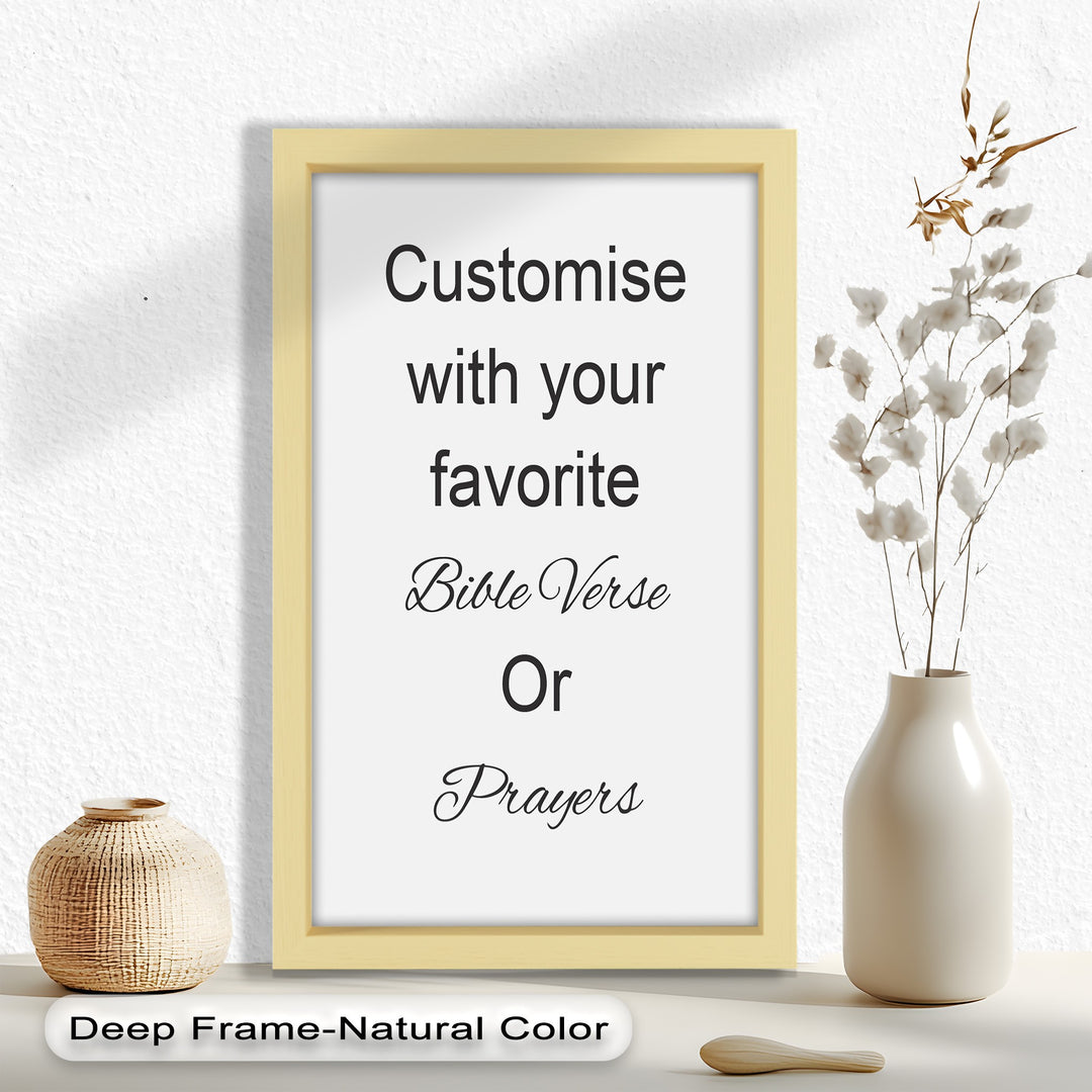 Custom Bible Verse Wall Art – Personalized Oil Painting