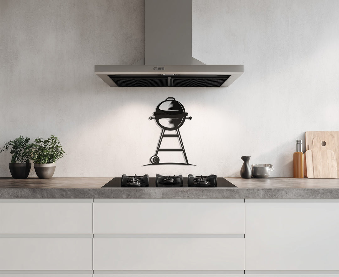 Barbecue Grill – Outdoor Cooking Metal Wall Art