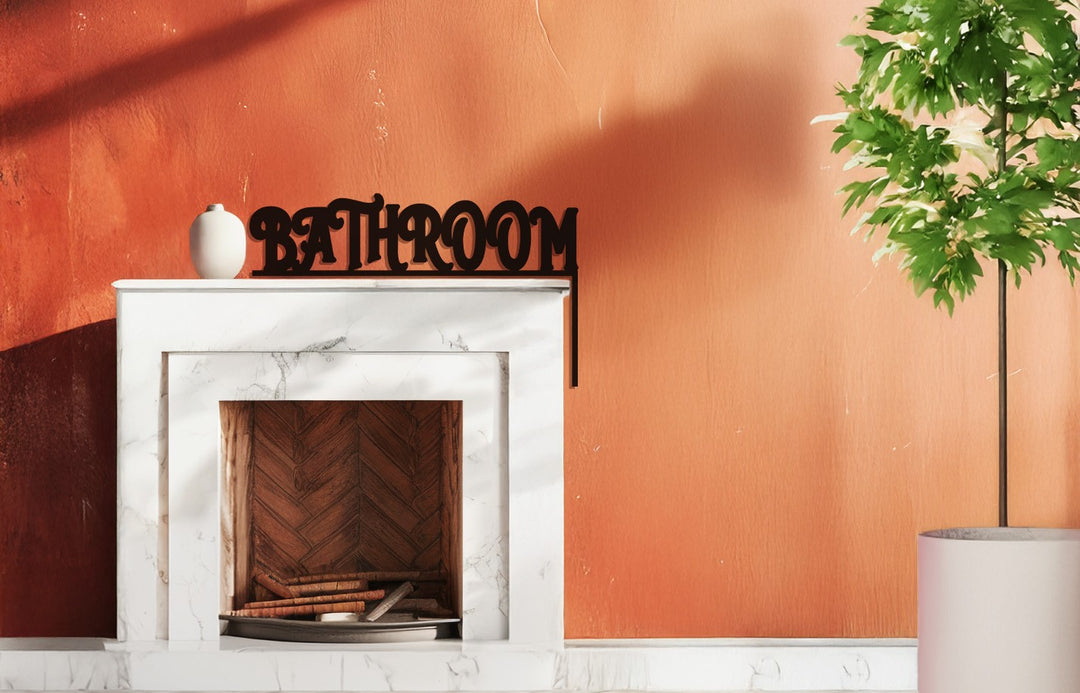 ديكور باب معدني كلاسيكي للحمام