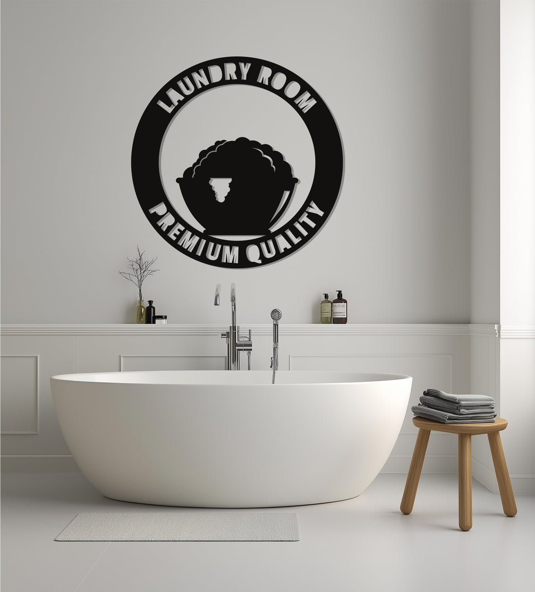 Laundry Room Premium Quality – Modern Metal Wall Art Sign