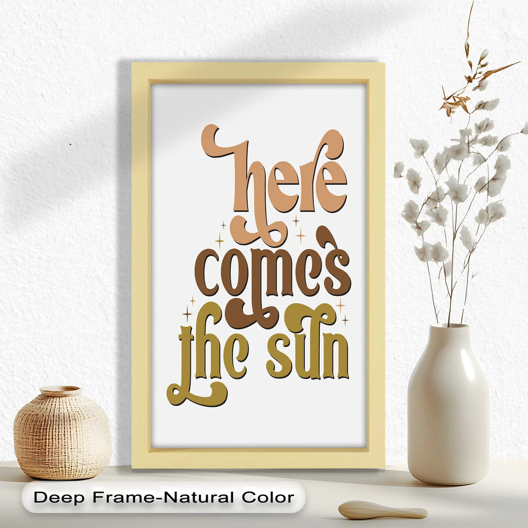 Here Comes the Sun – Positive Vibes Oil Painting - MyPhotoStation