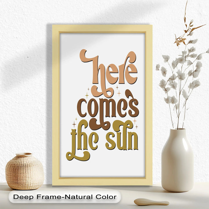 Here Comes the Sun – Positive Vibes Oil Painting - MyPhotoStation