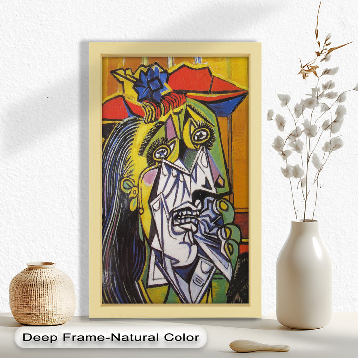 Woman in Anguish – Expressive Cubist Portrait Picasso Oil Painting