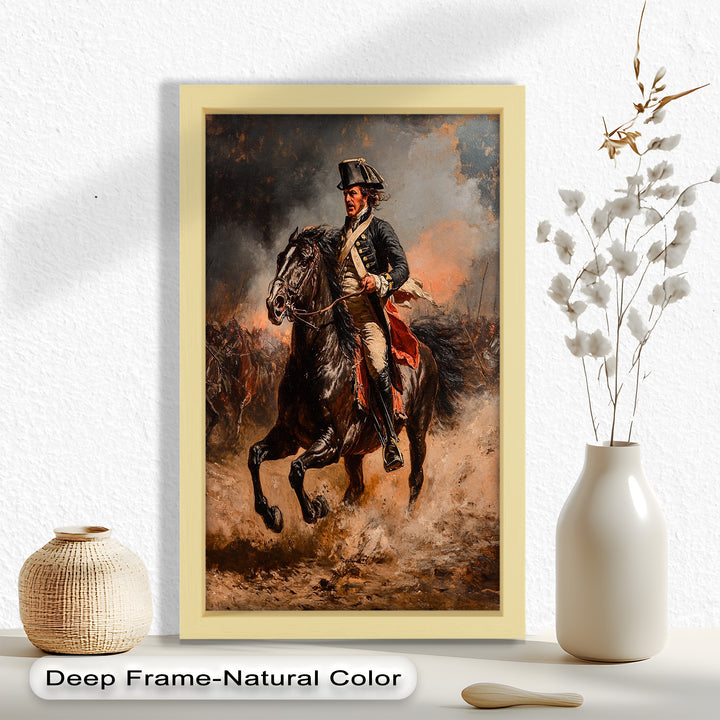 Rider of Defiance – Revolutionary Commander Oil Painting