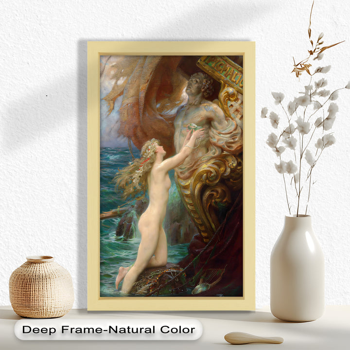 Galatea’s Awakening – Mythological Nude Oil Painting