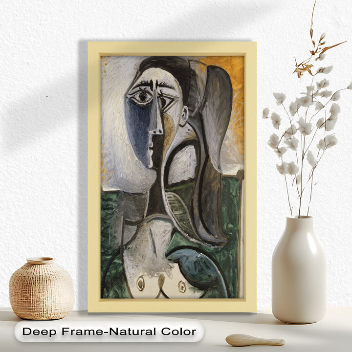 Fragmented Grace – Expressive Female Form in Picasso-Style Oil Painting