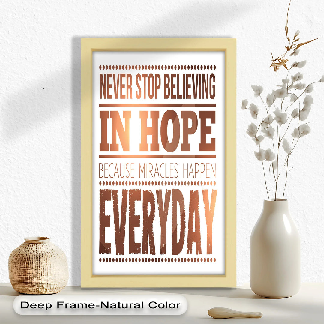 Believe in Hope – Motivational Oil Painting - MyPhotoStation