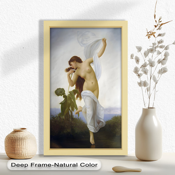 Whispers of the Wind – Classical Nude Goddess Renaissance Oil Painting