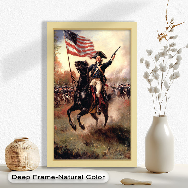 Ride of the Republic – Patriotic Commander Oil Painting
