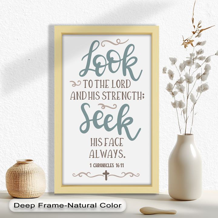 Seek His Face Always – 1 Chronicles 16:11 Oil Painting